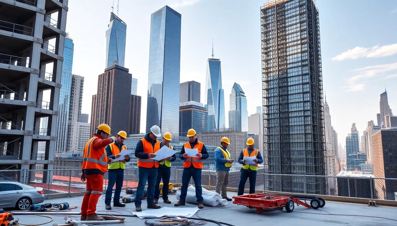 New York City Commercial General Contractor collaborating on a dynamic construction project in NYC.