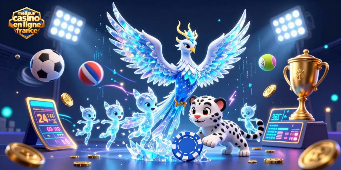 Les jeux au meilleur casino en ligne France avec un phoenix de glace et des éléments de pari dynamiques.
