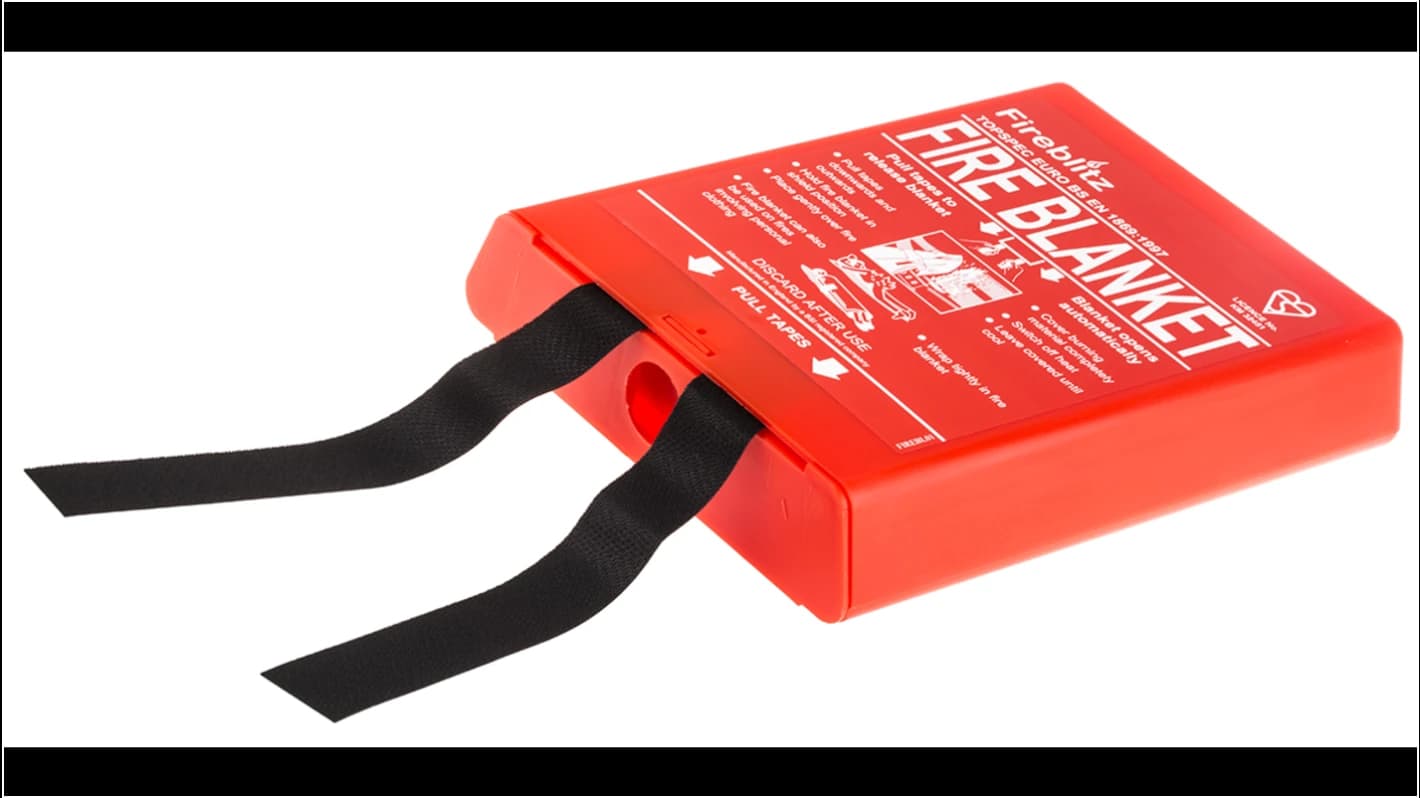 Silicone Fire Blanket with High Heat Resistance Protection.