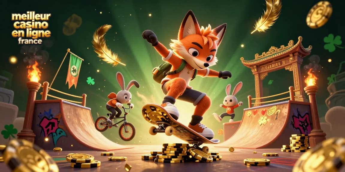 Vivez l'expérience du meilleur casino en ligne France avec des personnages de jeux dynamiques et des éléments de casino.