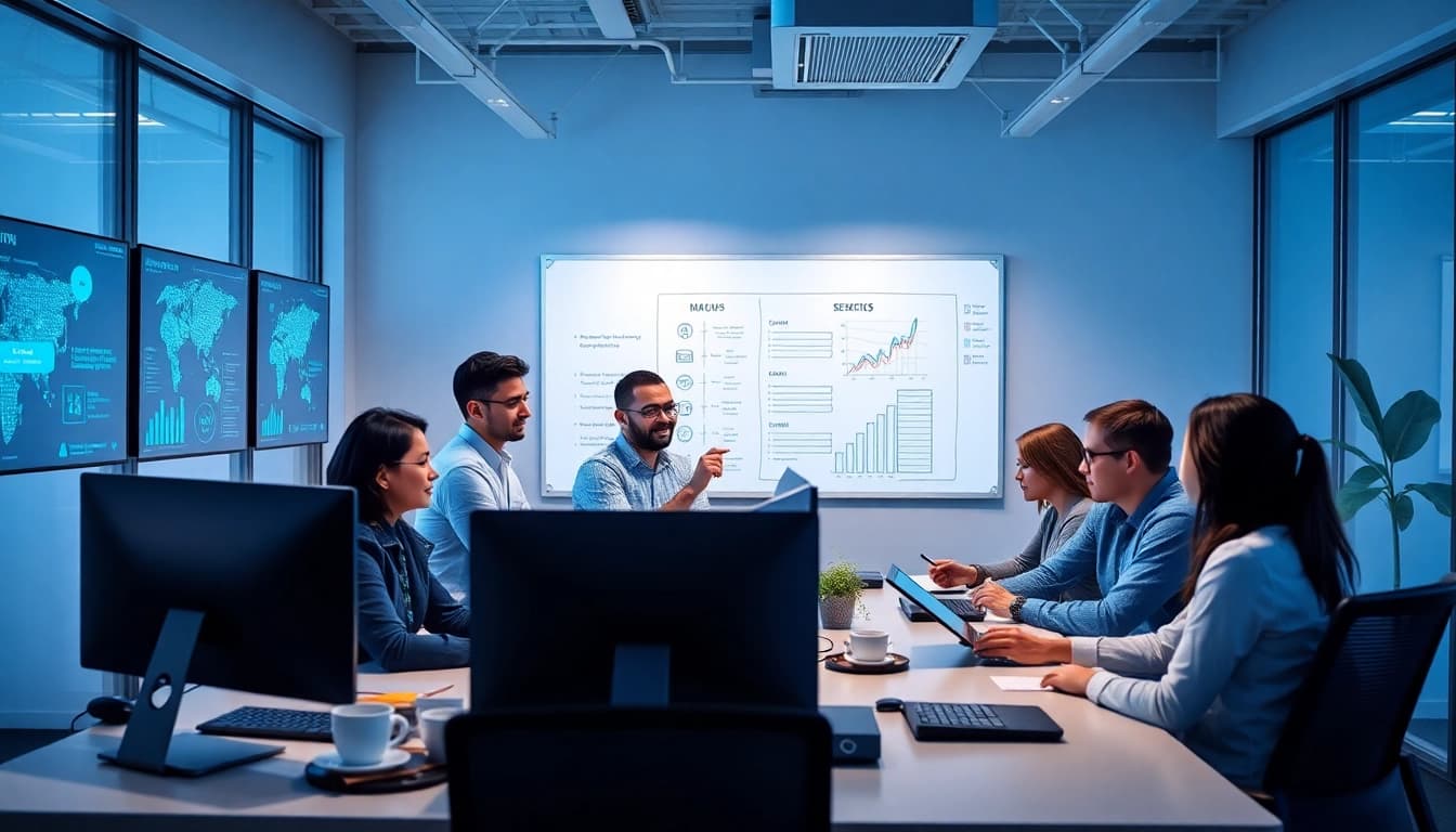Outsourced IT Support Tampa team collaborating in a modern office environment