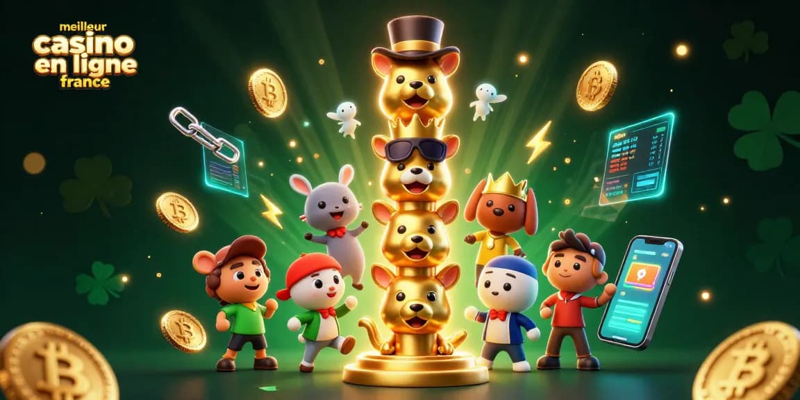 Découvrez le meilleur casino en ligne en France avec une illustration de 3D cartoon captivante.