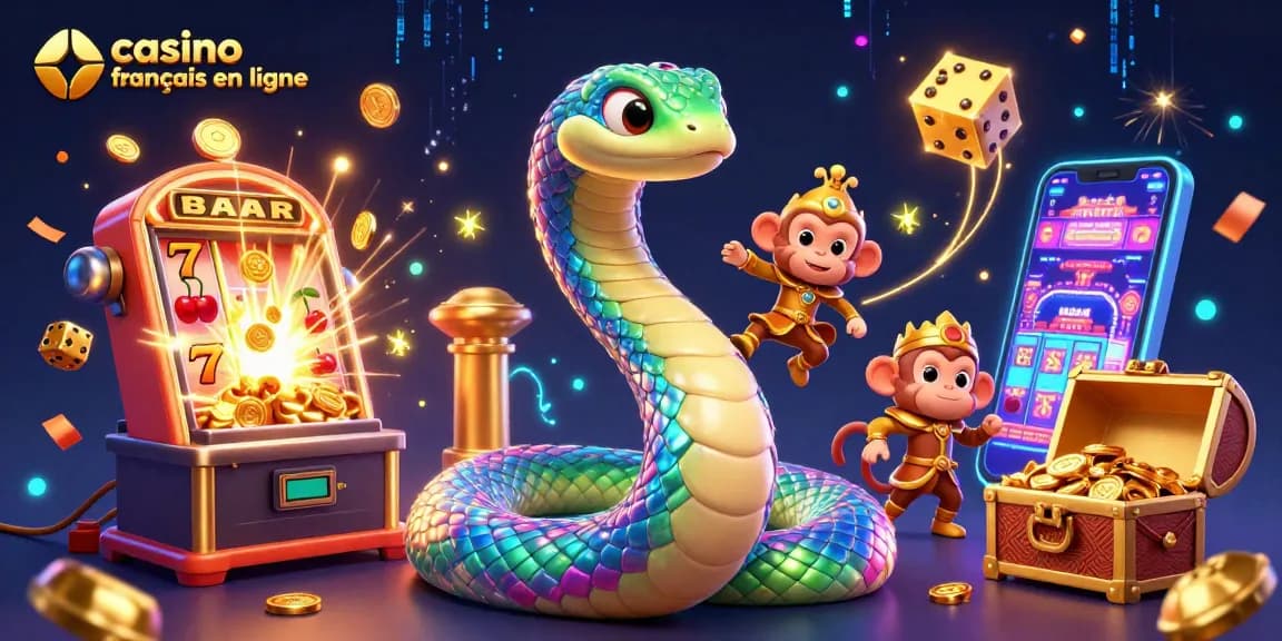 Vivez des aventures épiques sur un casino français en ligne avec des machines à sous et des symboles chanceux.