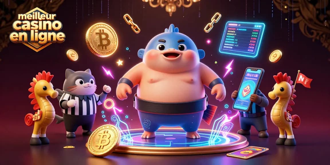 Découvrez le meilleur casino en ligne avec un fugu arbitre et des spectateurs seahorse dans un univers sous-marin captivant.
