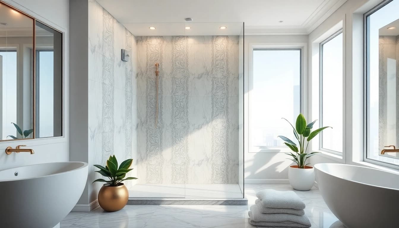 Experience elegance with showers Australia showcased in a luxurious bathroom setting.
