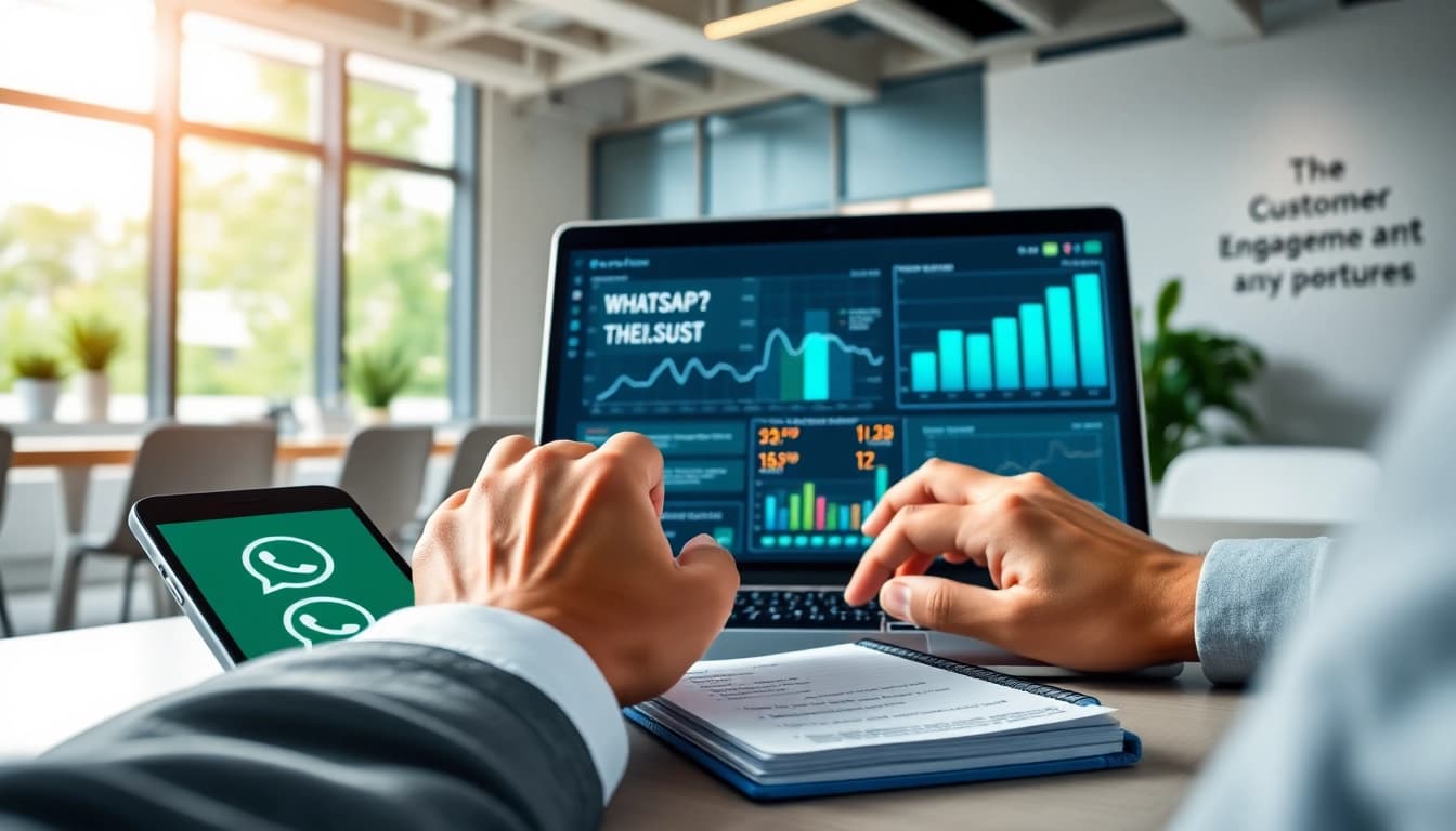 Understanding What is a CRM for WhatsApp through a professional analyzing customer data in an office.