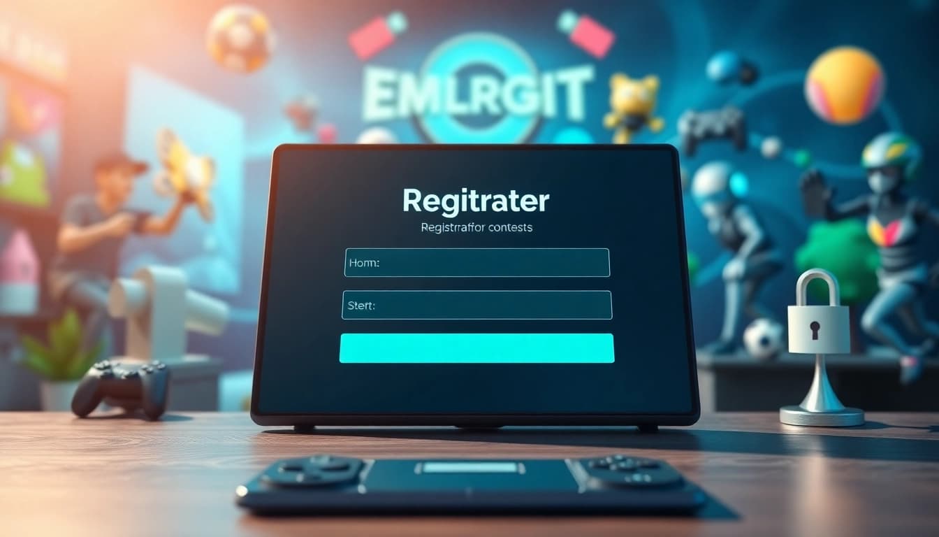 Daftar di diantogel dengan antarmuka digital yang menarik dan interaktif untuk pengguna.