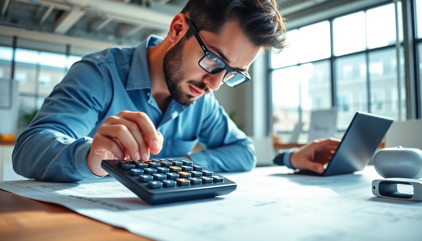 Using a frame calculator to design structural elements in a professional engineering environment.