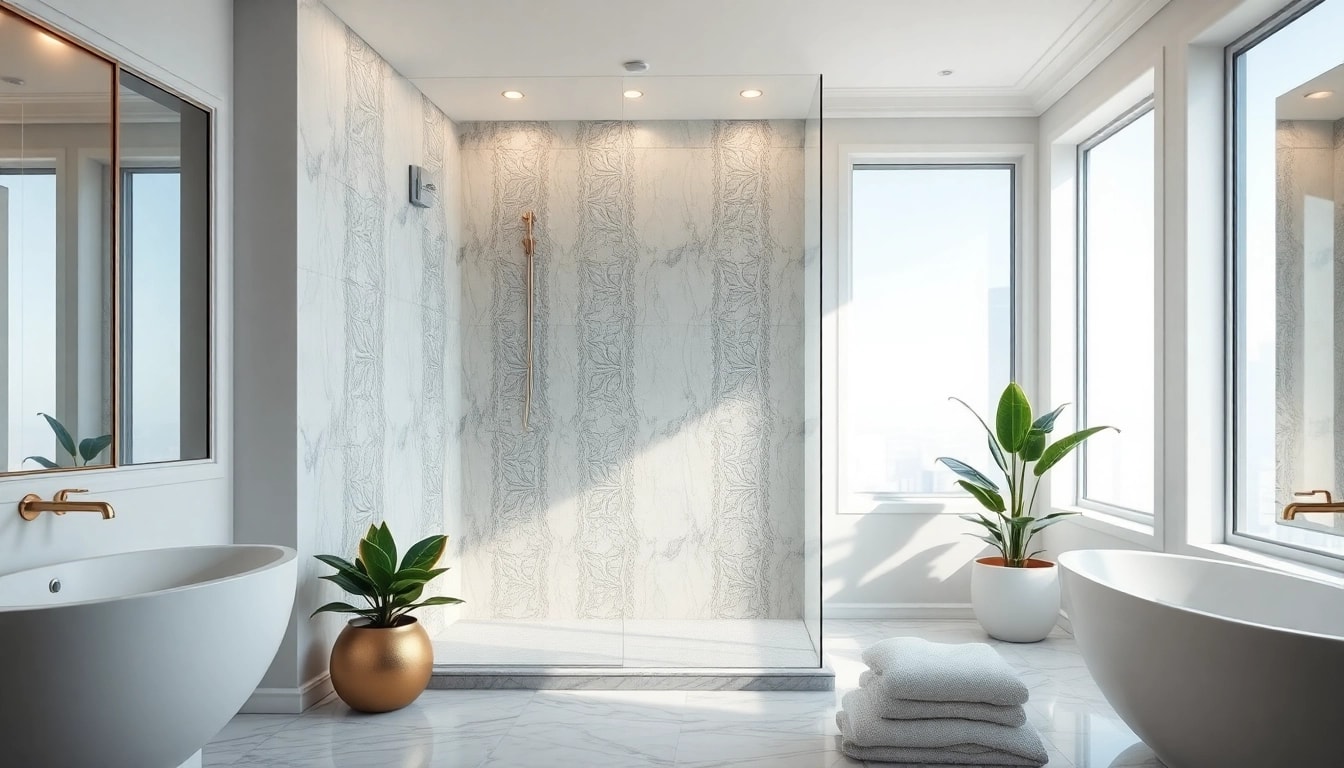 Experience elegance with showers Australia showcased in a luxurious bathroom setting.