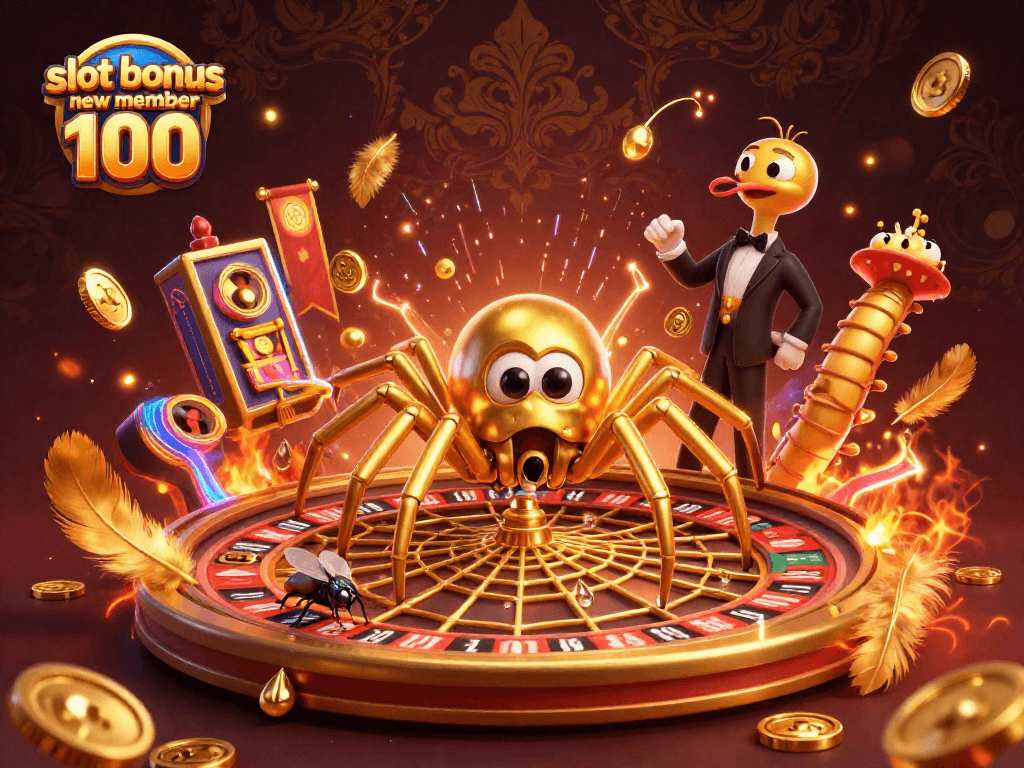 Experience the excitement of slot bonus new member 100 with winning opportunities in this dynamic casino scene.