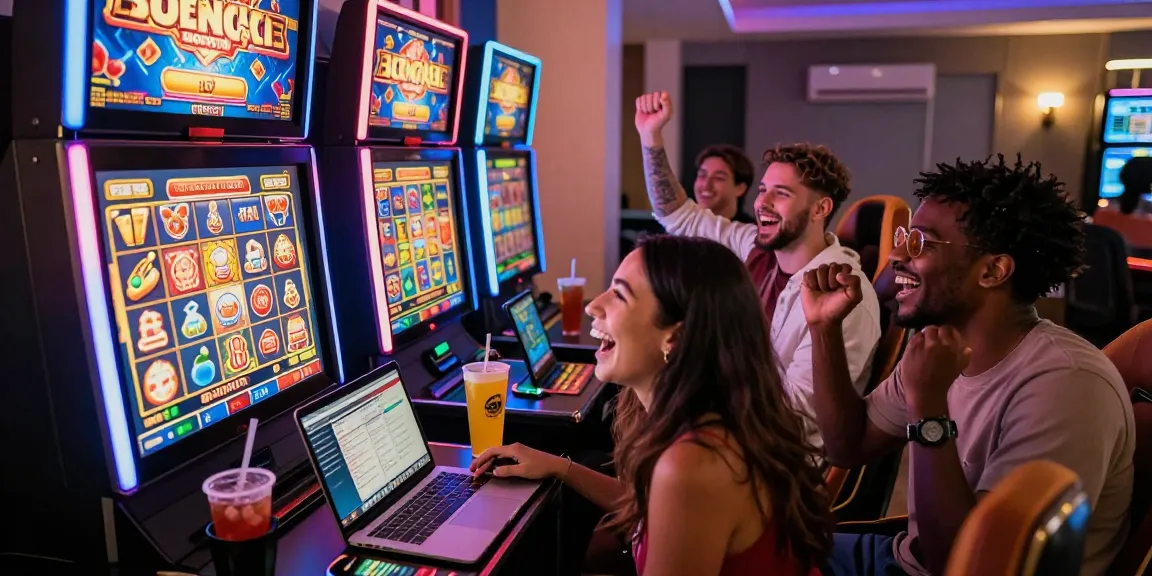 Online casino gaming at https://aboutderbyshire.co.uk featuring players enjoying vibrant bonus buy slots with engaging visuals.