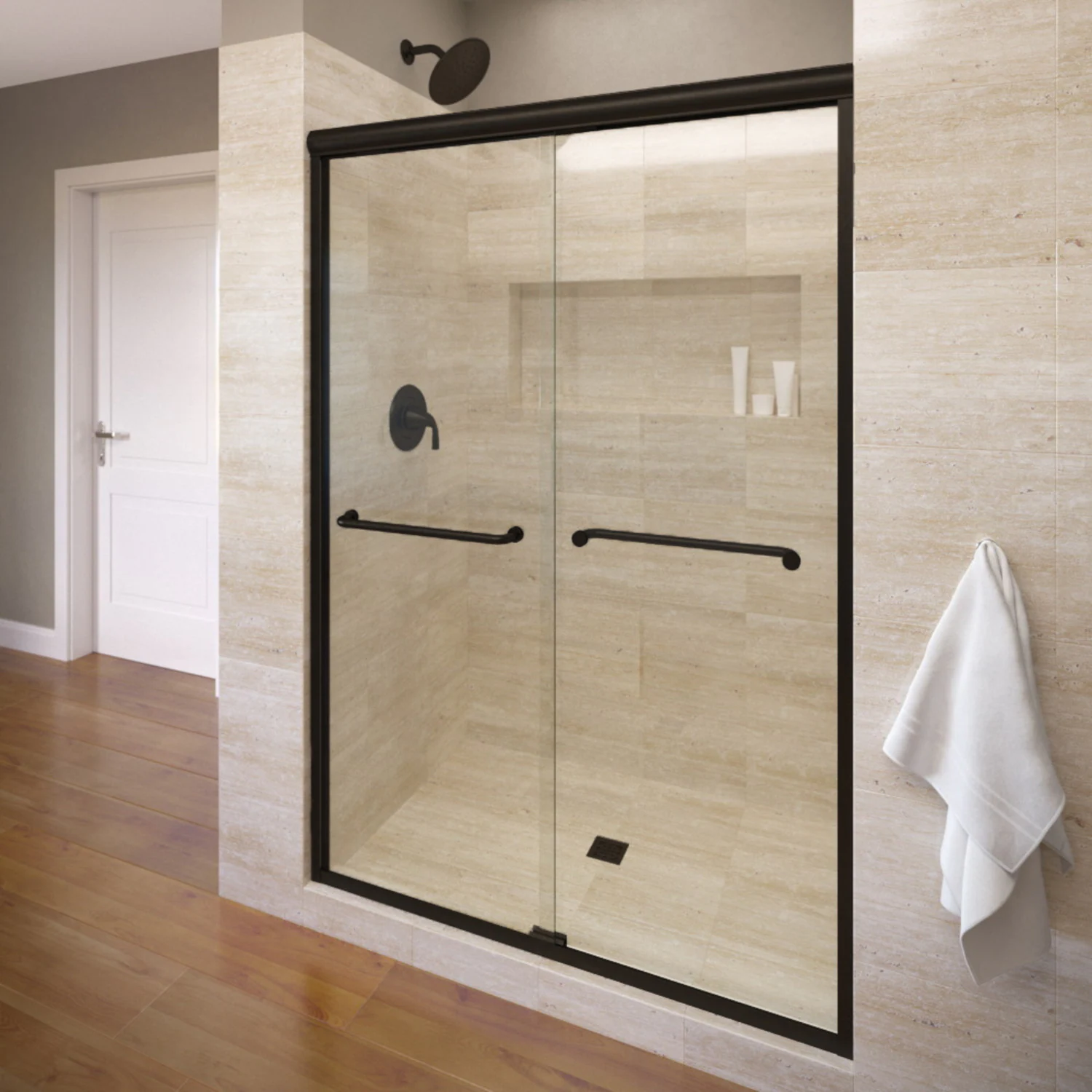 Upgrade Your Bathroom with a Shower Door Black Frame