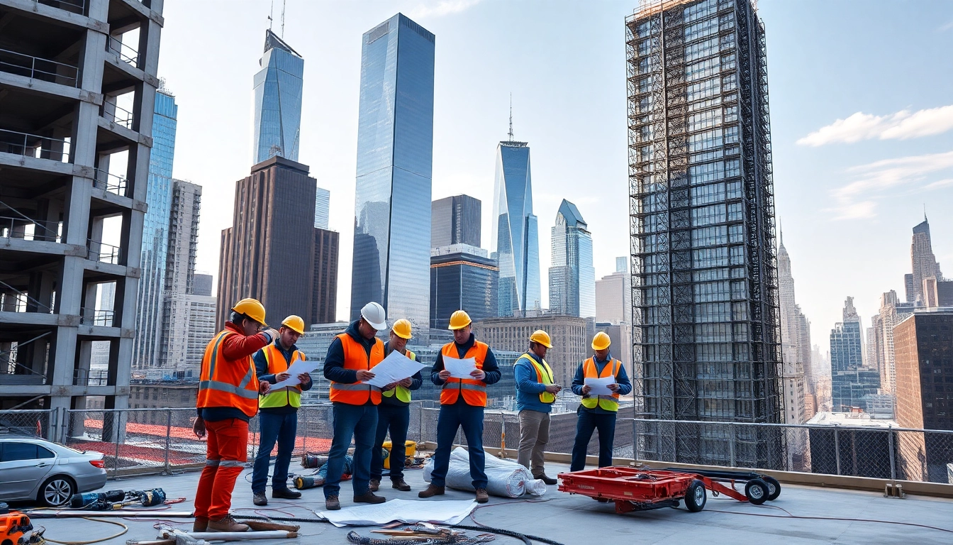 New York City Commercial General Contractor collaborating on a dynamic construction project in NYC.