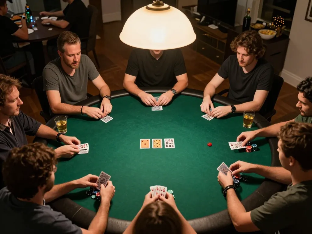 Enhance your poker skills at AE888's engaging home game night with friends.