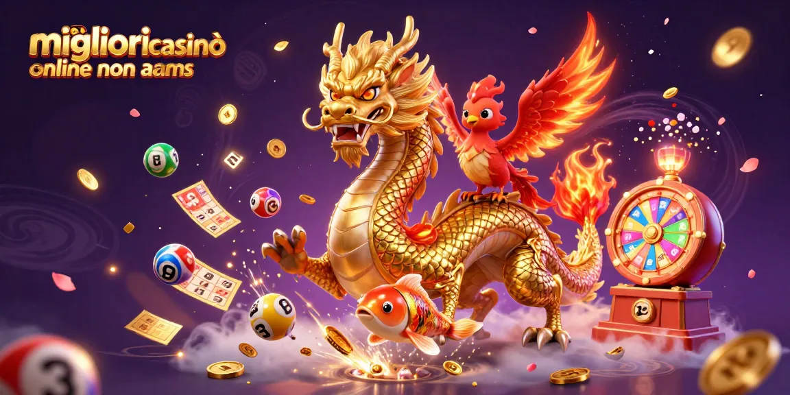 Gioca nei migliori casinò online non AAMS e scopri un mondo di premi e divertimento, con dragoni e pesci fortunati.