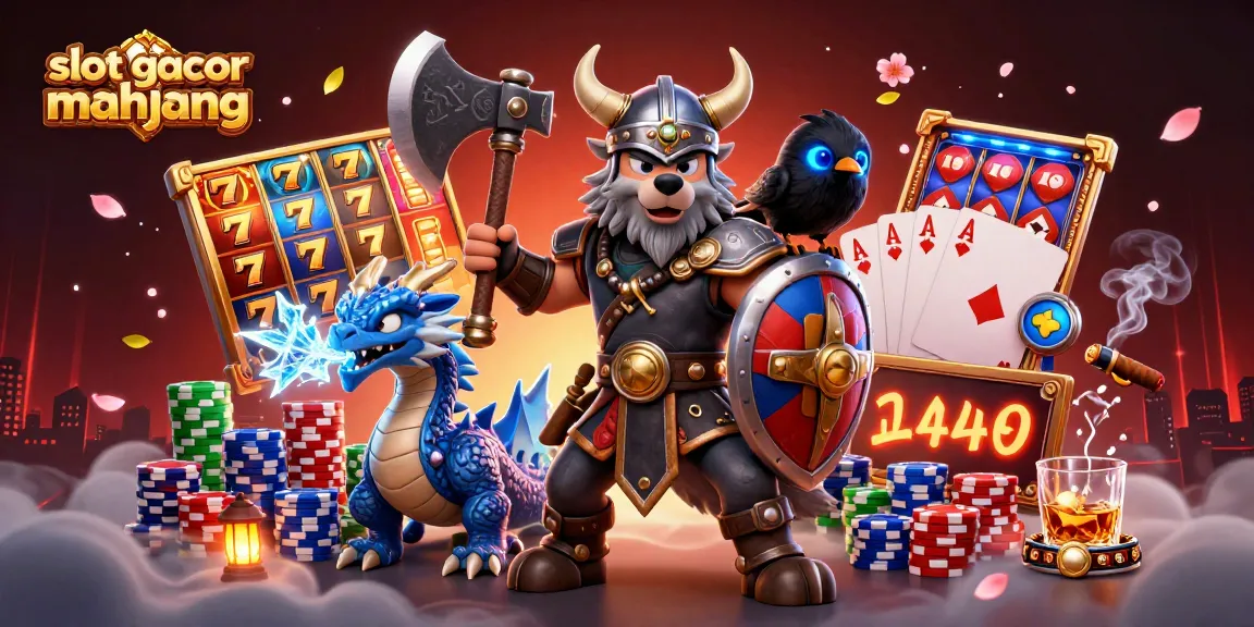 Win big with slot gacor mahjong in a vibrant, immersive casino scene