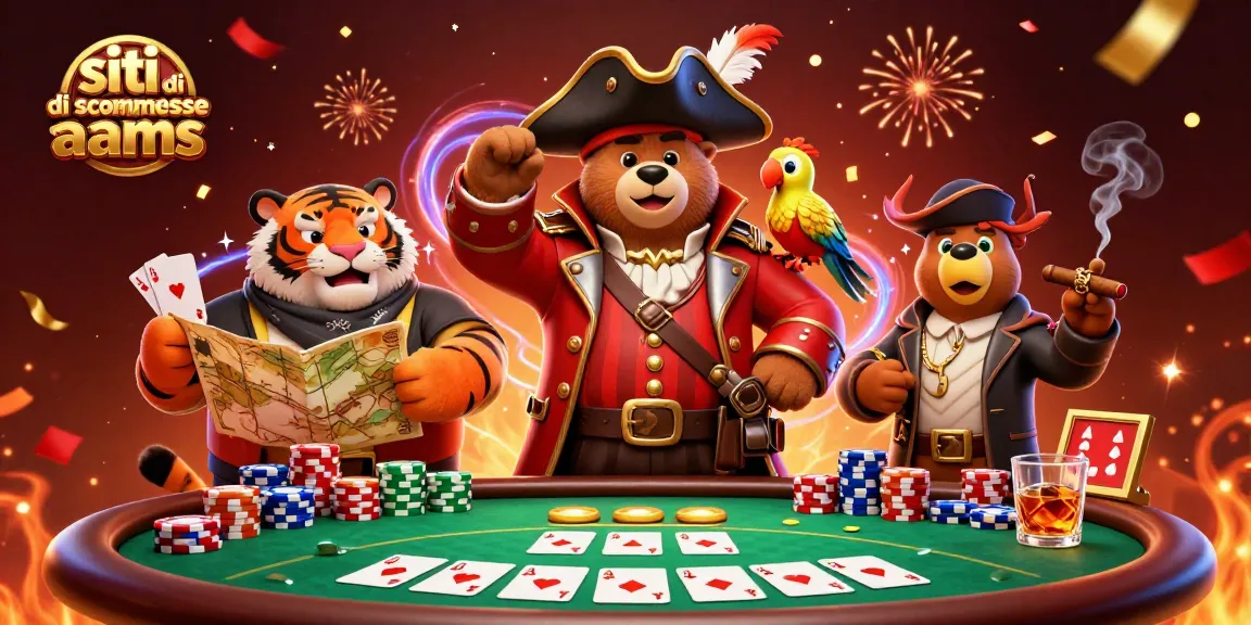 Scopri i siti di scommesse non AAMS con questa vivace illustrazione animata.