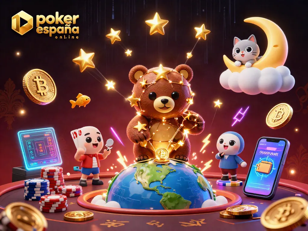 Disfruta del póker online en España con una escena vibrante de póker España online y monedas de criptomonedas.