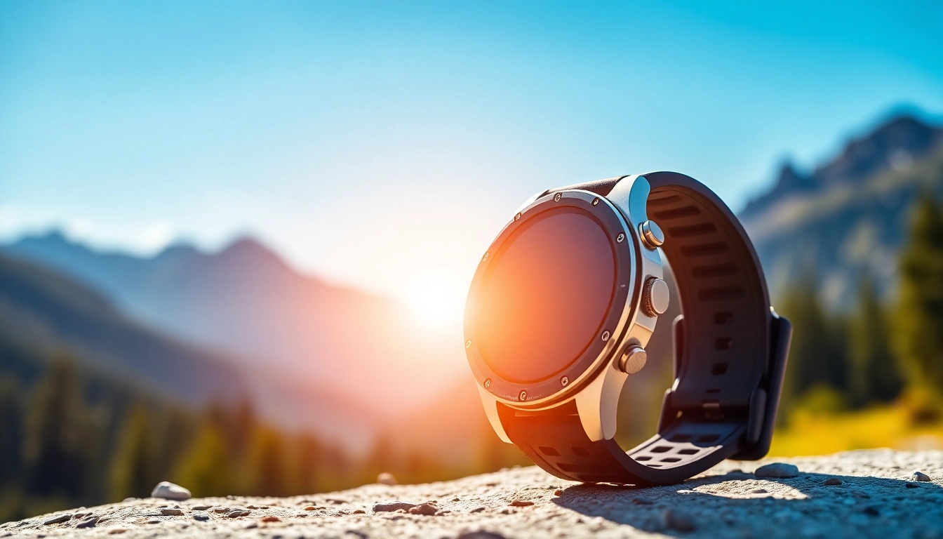 Discover the features of the Explorer Plus GPS Smart Watch in a vibrant outdoor setting.