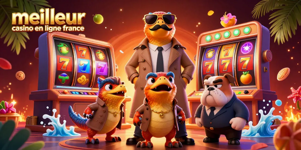 Vivez une expérience au meilleur casino en ligne France avec des raptors dans une scène animée pleine de détails.