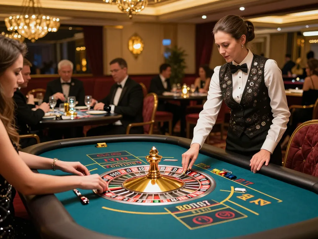 players engaged in roulette at a high-end casino, showcasing cm88-t1 excitement and strategic betting action