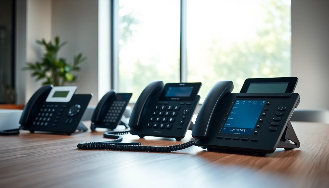 Showcase of various innovative telephone systems highlighting modern communication solutions.