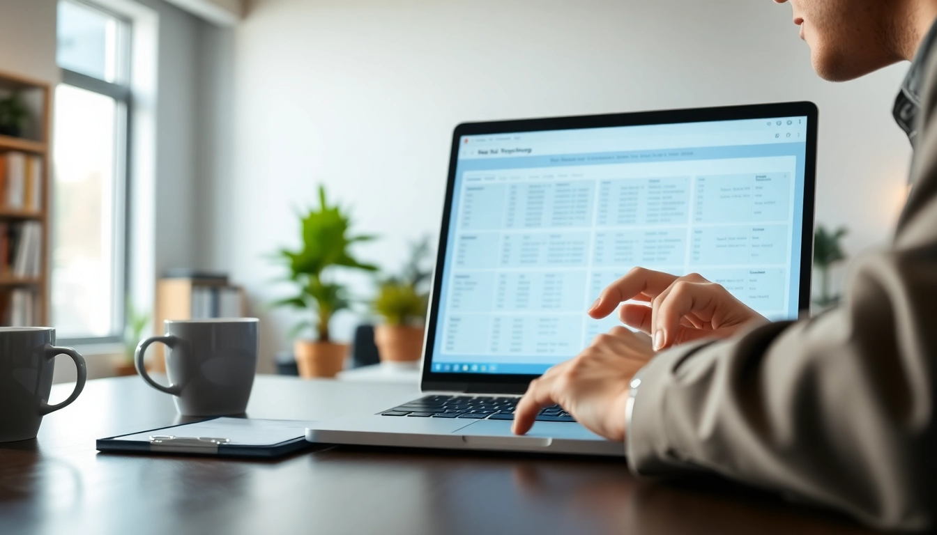 Enhance efficiency with a document and link tracking tool on a modern workspace.