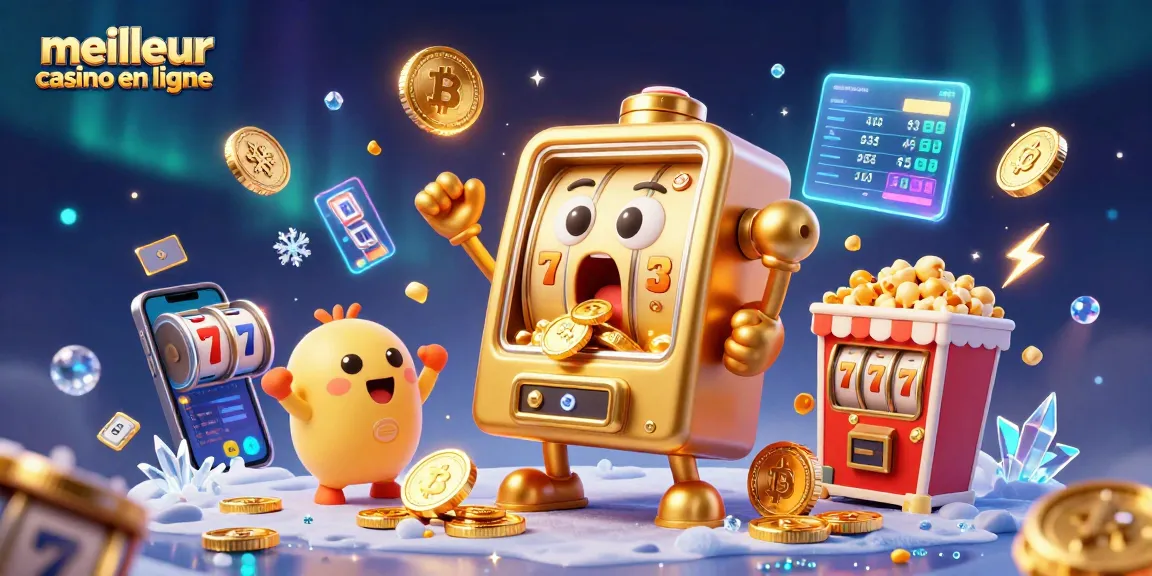 Regardez les machines à sous passionnantes au meilleur casino en ligne avec un jackpot éclatant et des pièces en or.