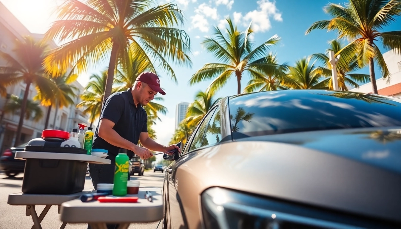 Enhance your vehicle's shine with mobile detailing Miami from a professional technician.
