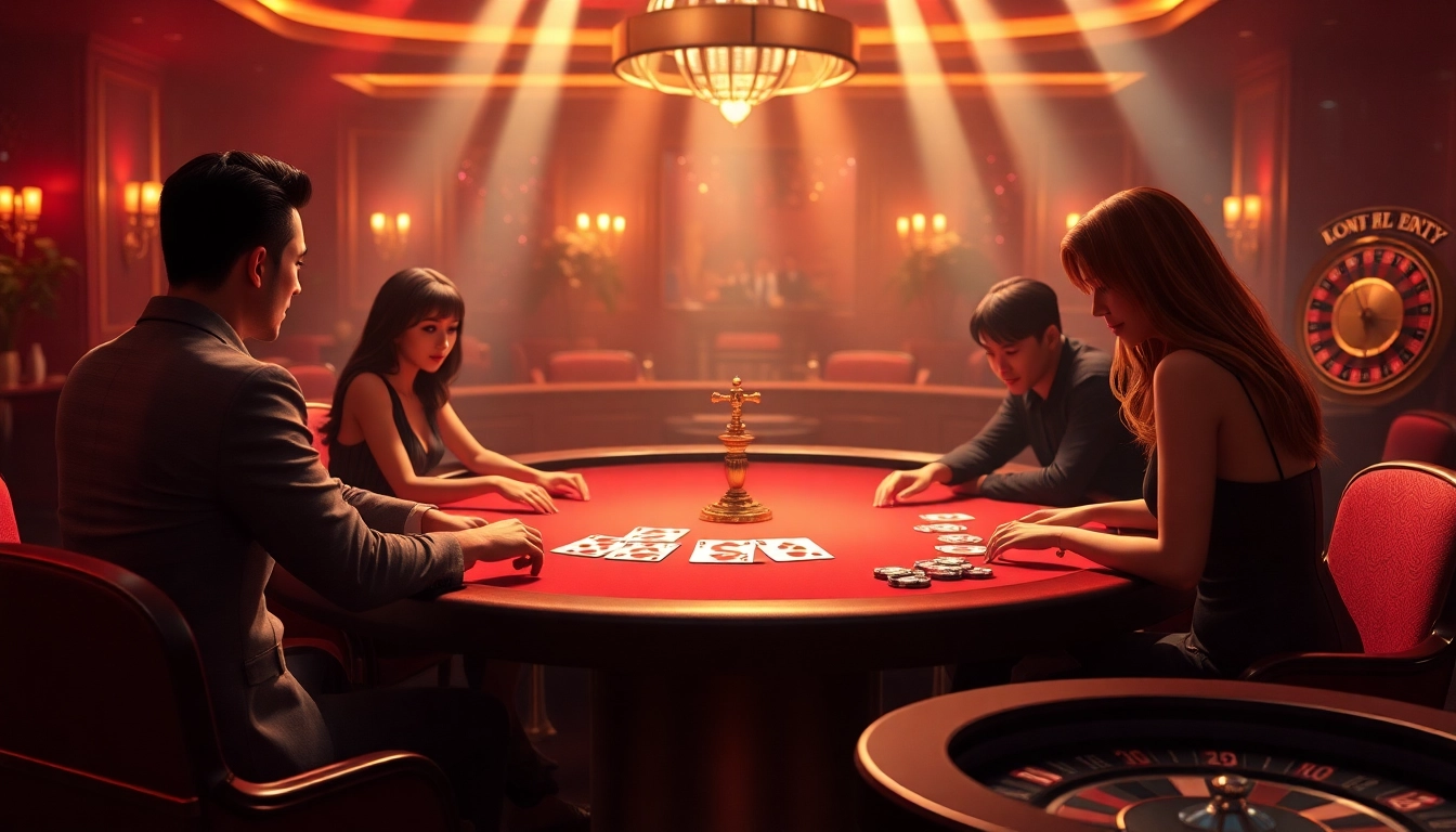 Enjoying thrilling porn games ai at a lively casino table with immersive visuals.
