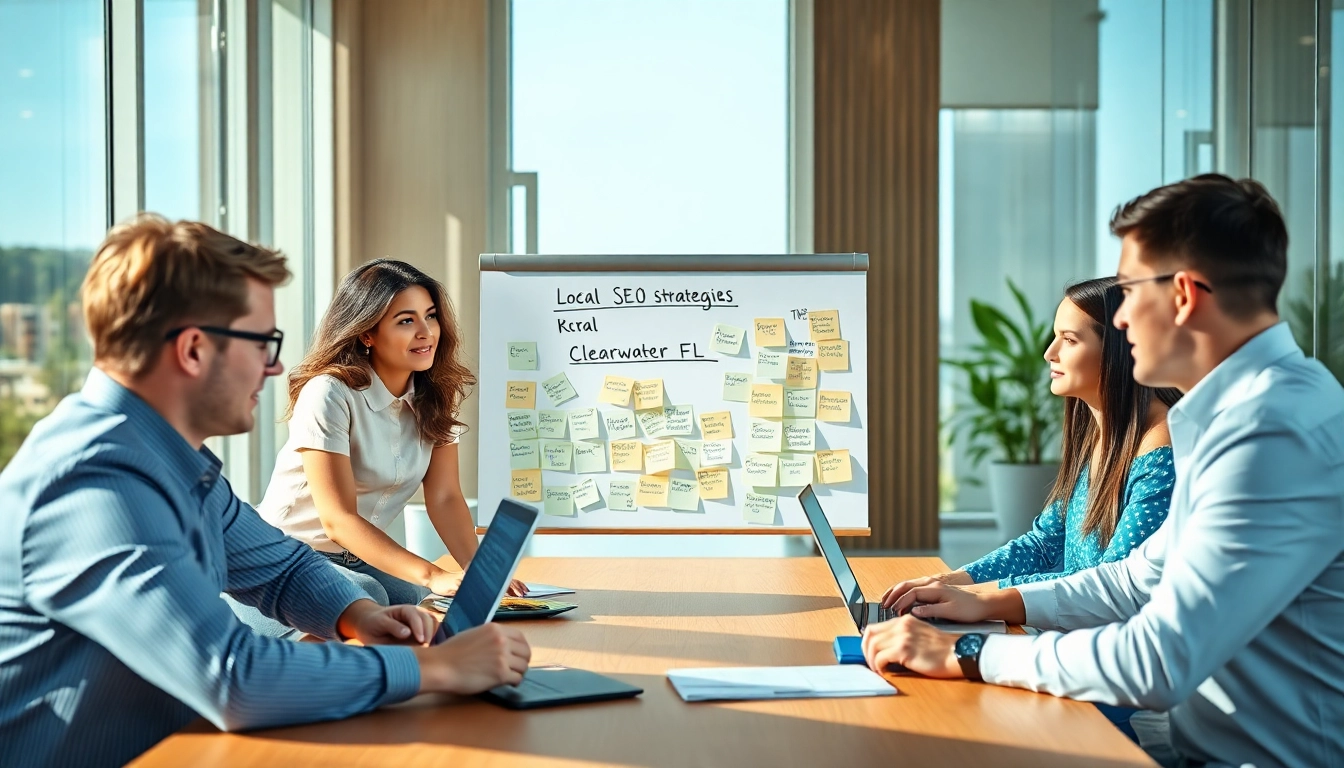 Enhance your Clearwater FL SEO strategies with a professional digital marketing team collaborating effectively.