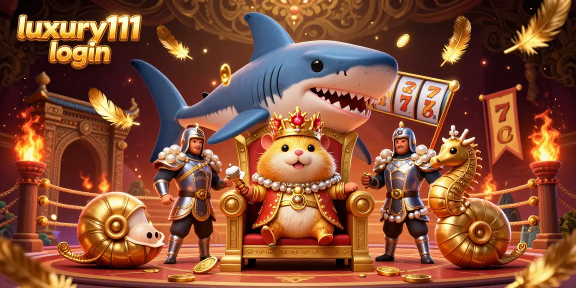Engage with the luxury111 login scene showcasing an exclusive casino experience filled with animated golden elements and vibrant energy.