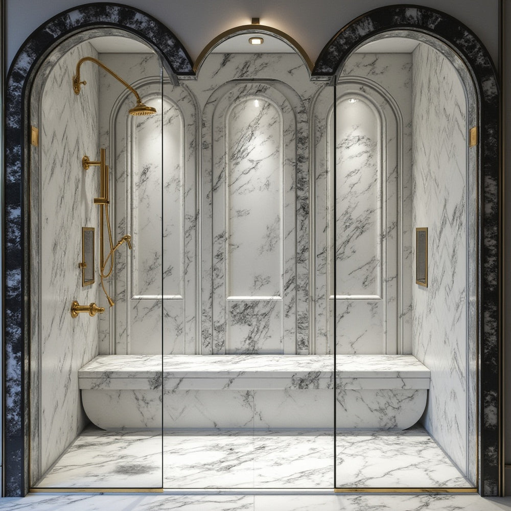Trending Bathroom Makeovers Using a Black Shower Screen
