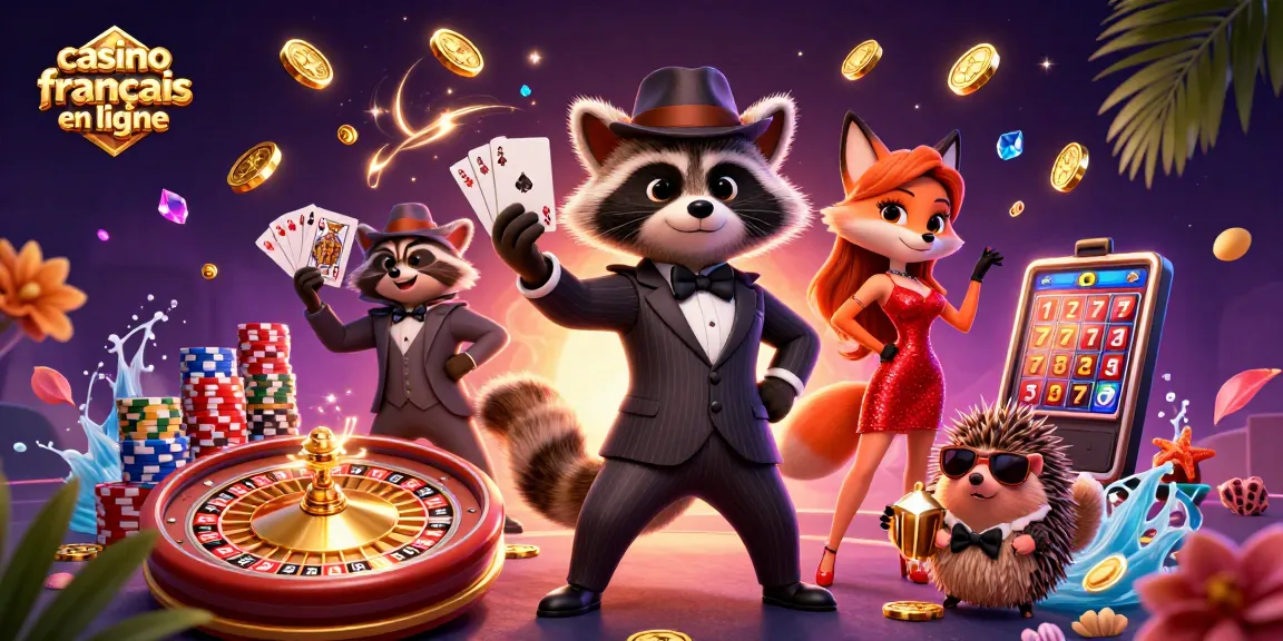 Jouer à un casino français en ligne avec des personnages animés et des éléments de jeu vibrants.