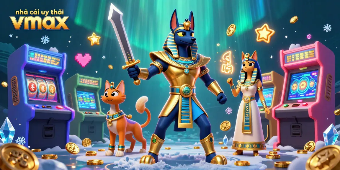 Experience thrilling gameplay at nhà cái uy tín Vmax, featuring dynamic 3D characters and vibrant gaming elements.