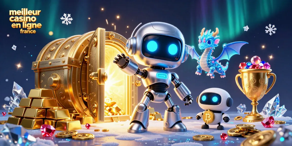 Jouez au meilleur casino en ligne France avec une scène dynamique affichant des personnages futuristes et des éléments de jeu.