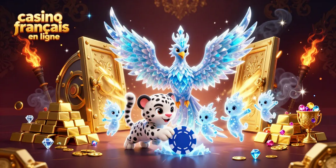 Profitez de l'excitation d'un casino français en ligne avec des jeux et des trésors scintillants.