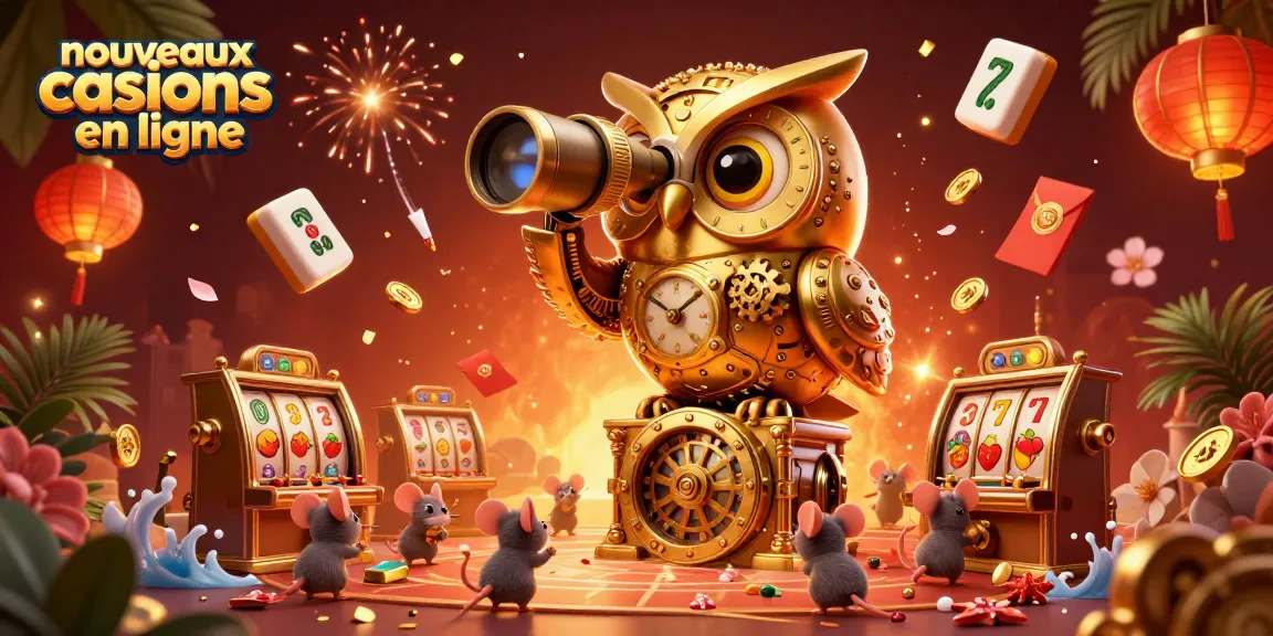Profitez des nouveaux casinos en ligne avec une scène captivante remplie de jeu.
