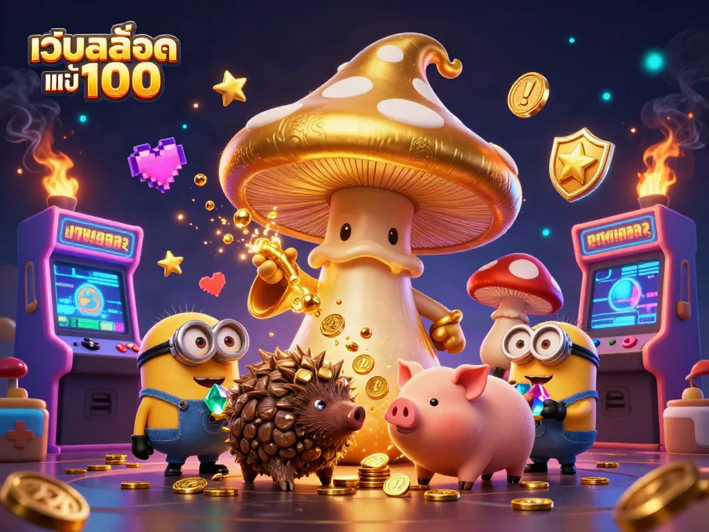 สนุกกับ เว็บสล็อต แท้ 100 เปอร์เซ็นต์ กับเทพเจ้าเห็ดทองและเพื่อนๆ ในโลกมหัศจรรย์