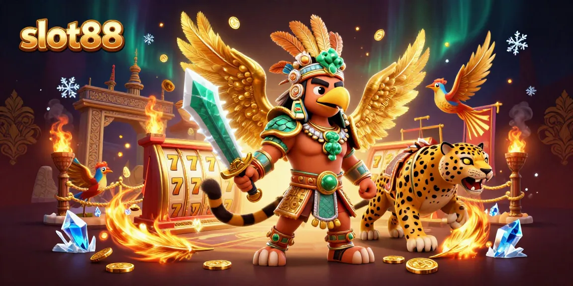 Spin slot88 reels with dazzling gold coins and vibrant characters for your chance to win!