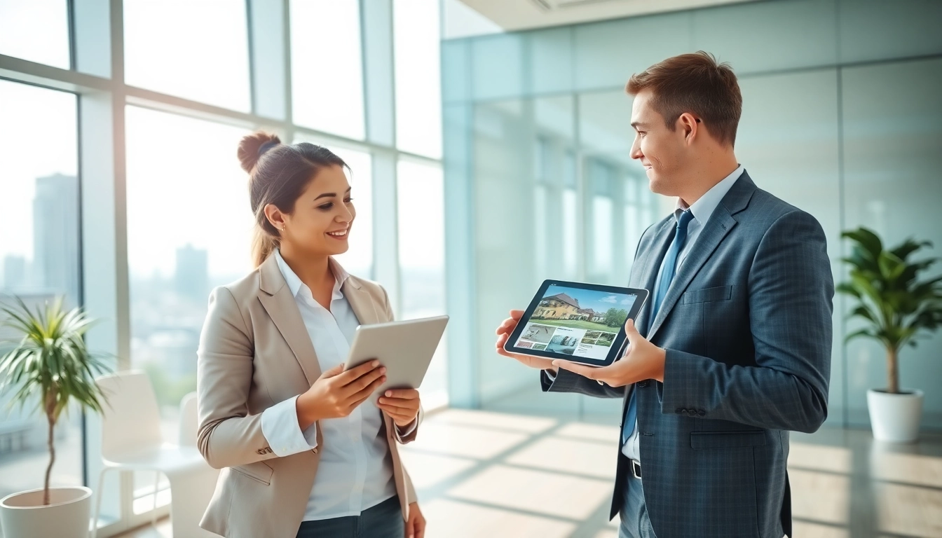Explore guaranteed rent in High Wycombe with a professional real estate agent in a modern office setting.
