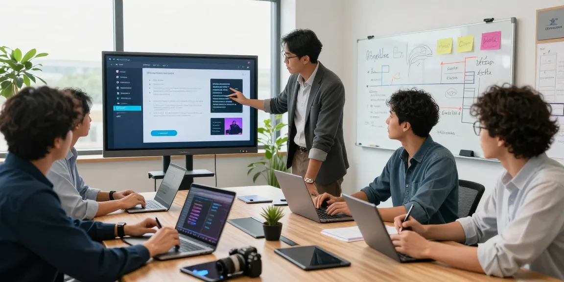 Tim profesional berdiskusi tentang coloksgp login dalam suasana kerja yang inspiratif di kantor modern.