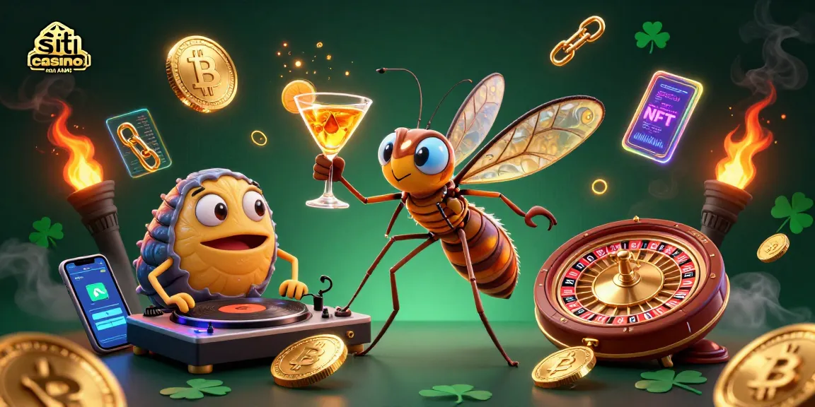 Siti casino non AAMS: un'illustrazione vivace con una mascotte del casinò in un'atmosfera di gioco accattivante.
