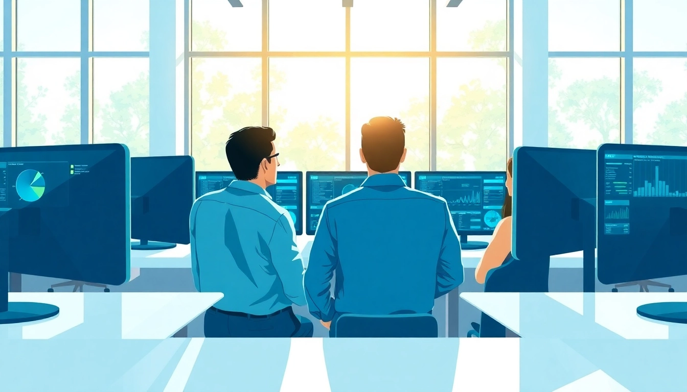 Efficient team showcasing Managed it service readiness in a modern workspace.