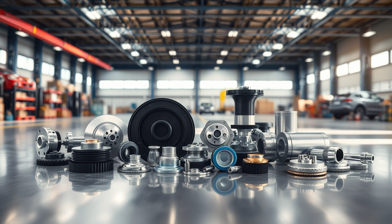 Explore diverse automotive parts at https://factoryoemsupply.com/ on a sleek metallic surface in a vibrant setting.