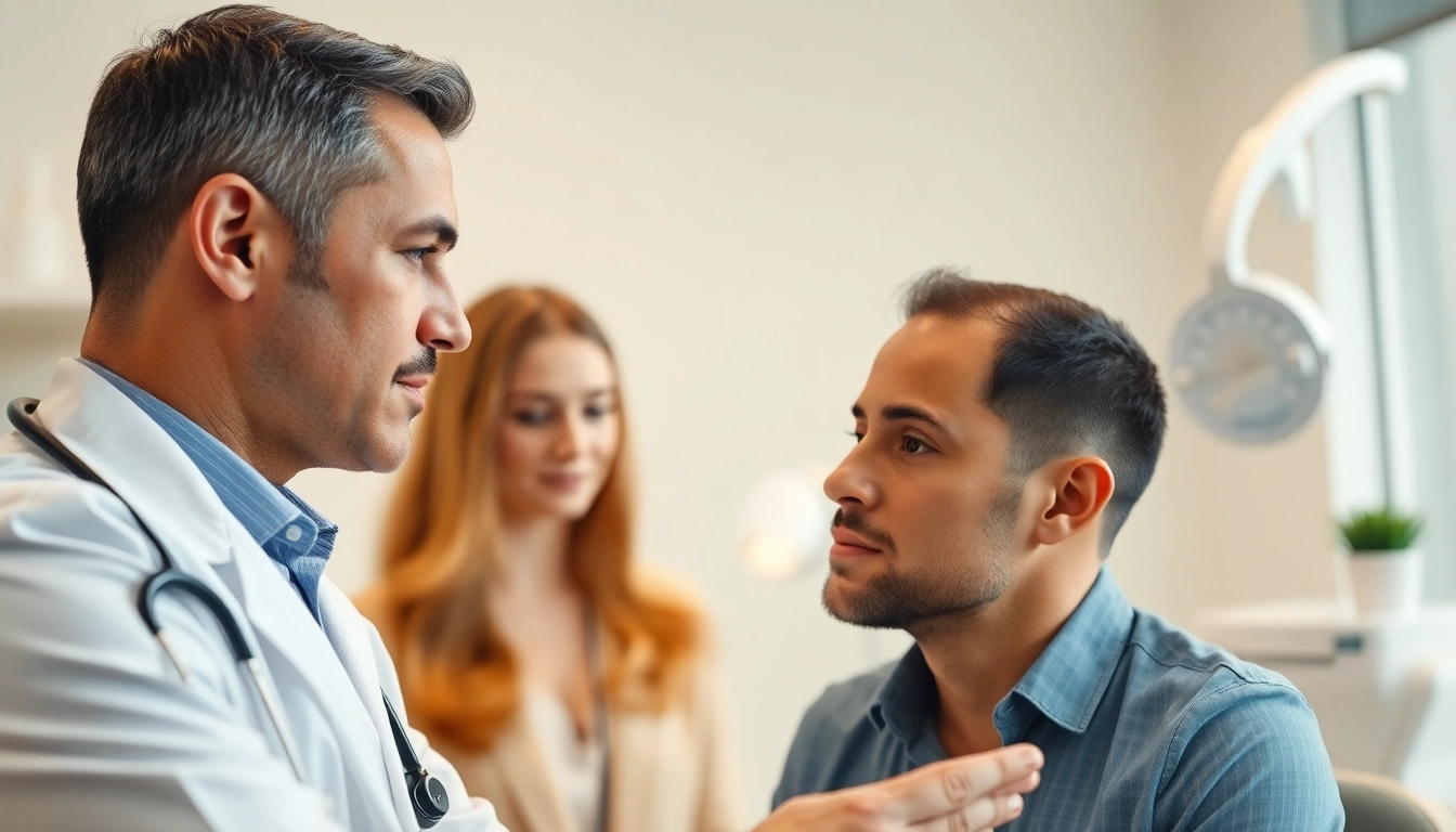 Explore the hair transplant istanbul price with an attentive consultation session in a modern clinic.