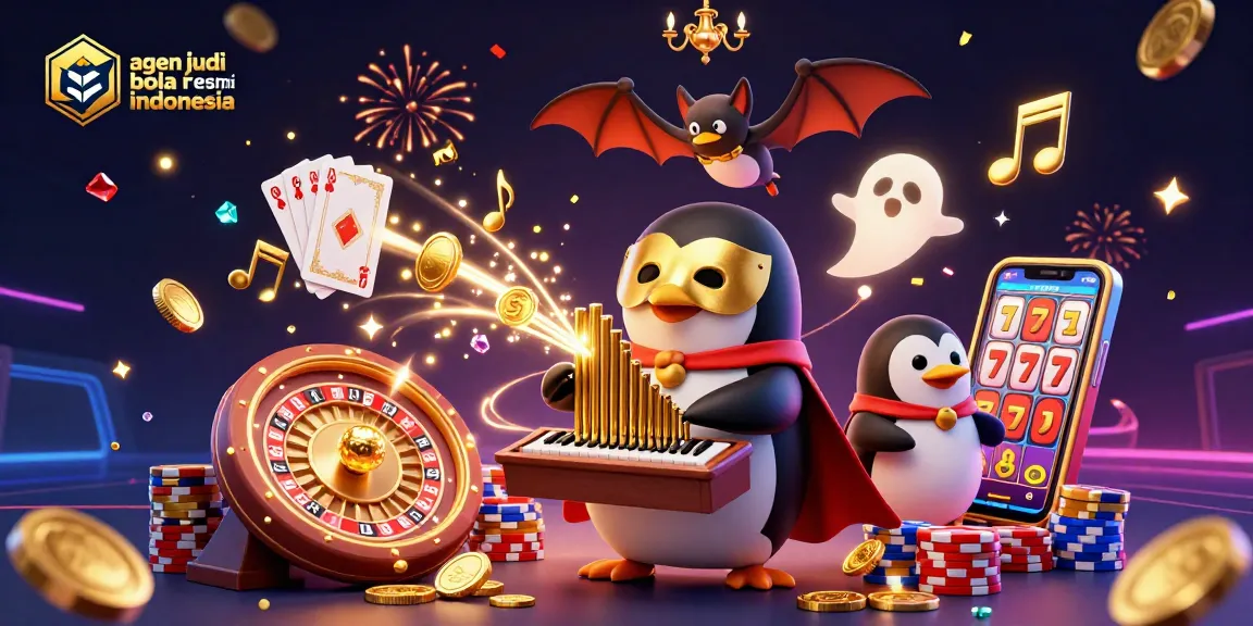 Experience thrilling betting with agen judi bola resmi indonesia, featuring dynamic casino elements and lively characters.