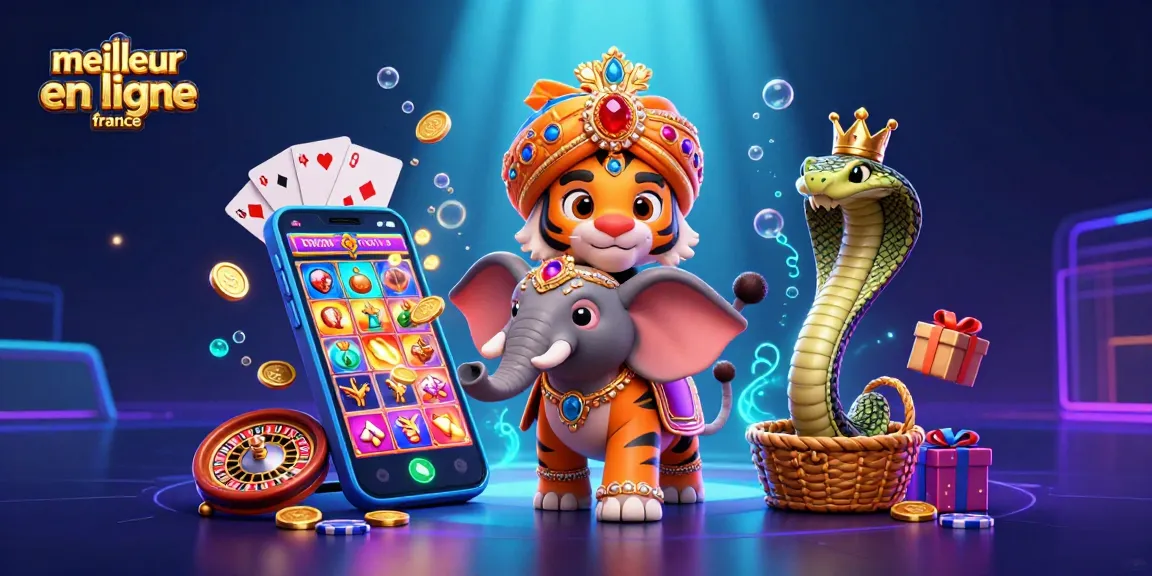 Gagnez au meilleur casino en ligne France avec un maharaja et des éléments de jeux colorés.