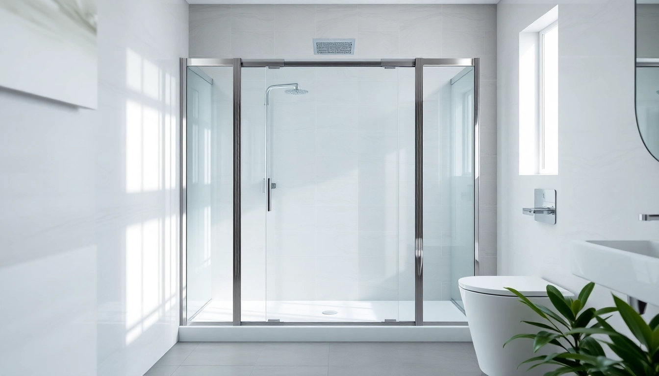 Enhance your space with a semi-frameless shower screen featuring a sleek design and elegant glass.