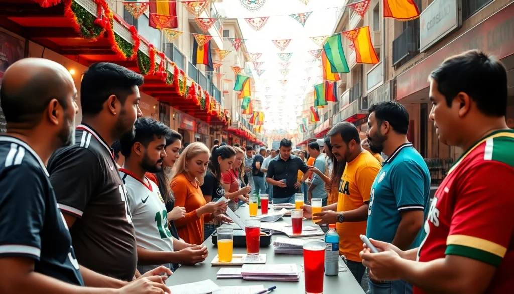 Engaging sports betting scene showcasing the best sports betting sites in Mexico with diverse participants.